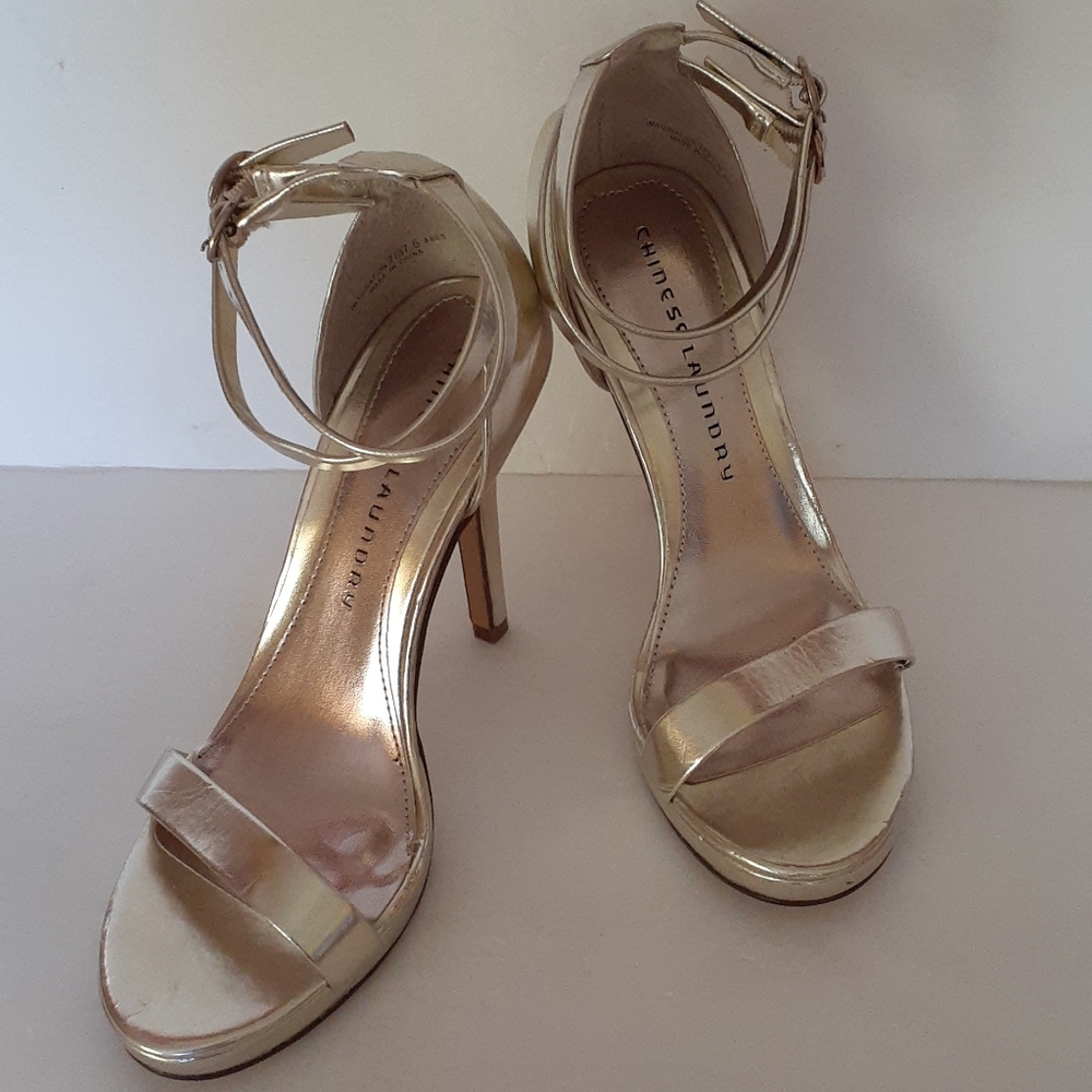 Open toe wrap around ankle heels